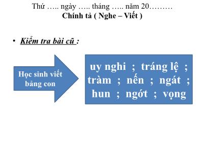 Bài giảng Chính tả Lớp 3 - Tuần 19: Nghe viết Hai Bà Trưng