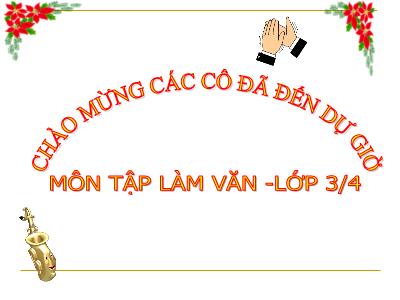 Bài giảng Tập làm văn 3 - Tuần 11: Nói về quê hương