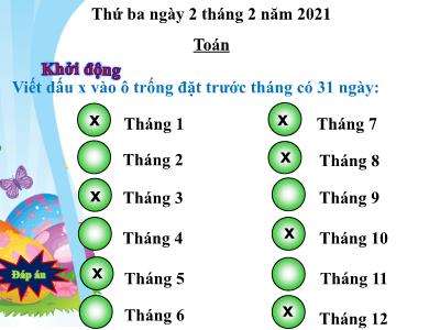 Bài giảng môn học Toán 3 - Hình tròn, tâm, đường kính, bán kính