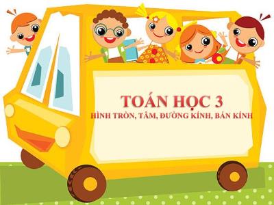 Bài giảng môn học Toán lớp 3 - Hình tròn, tâm, đường kính, bán kính