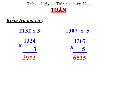 Bài giảng môn Toán 3 - Luyện tập (trang 116)