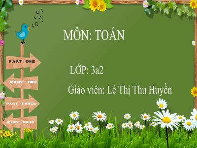 Bài giảng môn Toán 3 - Số 100 000. Luyện tập