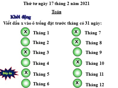 Bài giảng môn Toán học 3 - Bài: Hình tròn, tâm, đường kính, bán kính