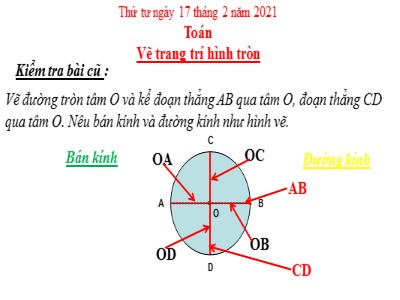 Giải bài tập thực hành toán 3 Vẽ trang trí hình tròn  Bài tập thực hành  toán 3 tập 2