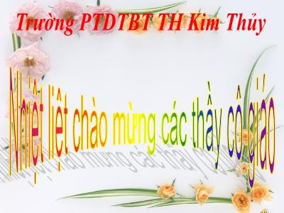 Bài giảng Toán 3 - Bài toán liên quan đến rút về đơn vị - Trường PTDTBT TH Kim Thủy