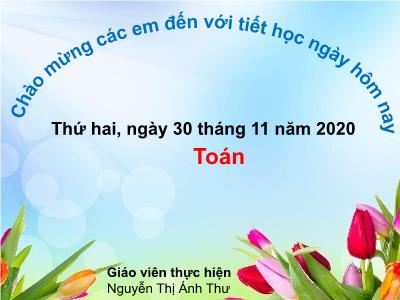 Bài giảng Toán 3 - Diện tích hình vuông