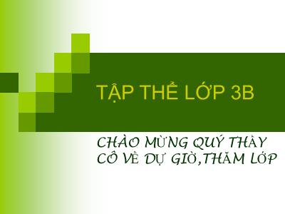 Bài giảng Toán 3 - Giới thiệu bảng nhân