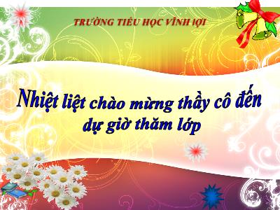 Bài giảng Toán 3 - Luyện tập (trang 17) - Trường tiểu học Vĩnh Lợi