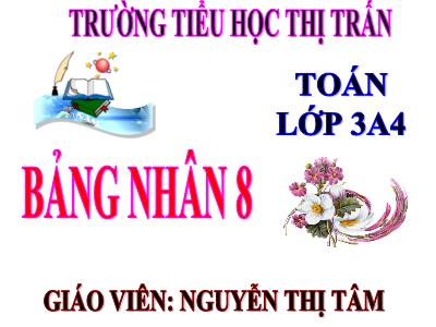 Bài giảng Toán 3 - Tiết 53: Bảng nhân 8 ( Tr. 53 )