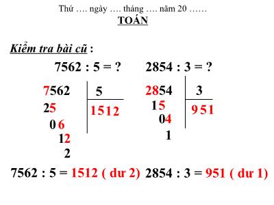 Bài giảng Toán học 3 - Luyện tập trang 120