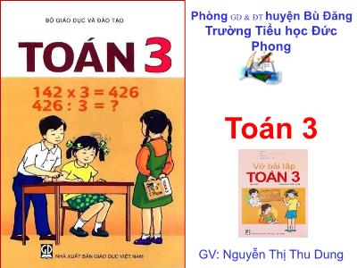 Bài giảng Toán khối 3 - Luyện tập (trang 64)