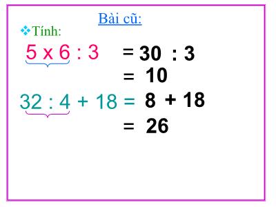 Bài giảng Toán khối 3 - Ôn tập về hình học