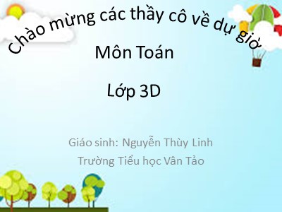 Bài giảng Toán khối 3 - Tiết 125: Tiền Việt Nam