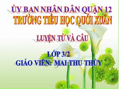 Bài giảng Luyện từ và câu 3 - Mở rộng vốn từ: Thành thị - Nông thôn. Dấu phẩy (SGK/135)