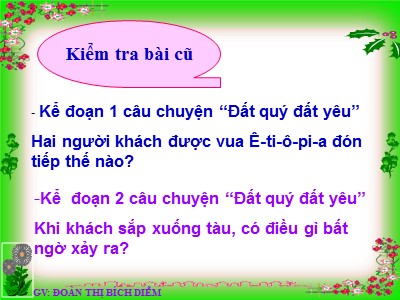 Bài giảng môn học Tập đọc khối 3 - Vẽ quê hương