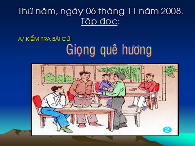 Bài giảng môn Tập đọc 3 - Thư gửi bà