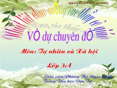 Bài giảng môn Tự nhiên & xã hội lớp 3 - Bài 10: Hoạt động bài tiết nước tiểu