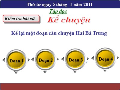 Bài giảng Tập đọc 3 - Báo cáo kết quả tháng thi đua “Noi gương chú bộ đội” (SGK/ 10)