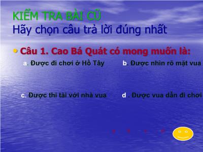 Bài giảng Tập đọc 3 - Mặt trời mọc ở đằng... tây !