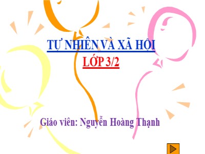 Bài giảng Tự nhiên & xã hội 3 - Làng quê và đô thị - Giáo viên: Nguyễn Hoàng Thạnh