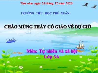 Bài giảng Tự nhiên & xã hội 3 - Làng quê và đô thị - Trường tiểu học Phú Xuân