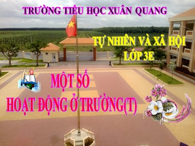 Bài giảng Tự nhiên & xã hội 3 - Một số hoạt động ở trường (Tiếp theo) - Trường tiểu học Xuân Quang