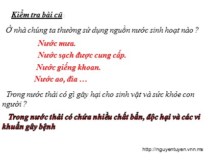 Bài giảng Tự nhiên & xã hội 3 - Ôn tập: xã hội