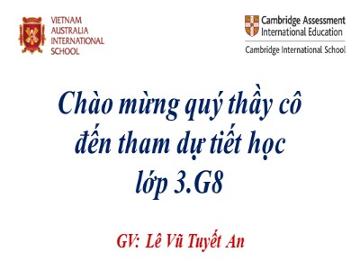 Bài giảng Tự nhiên & xã hội 3 - Phòng cháy khi ở nhà - GV: Lê Vũ Tuyết An