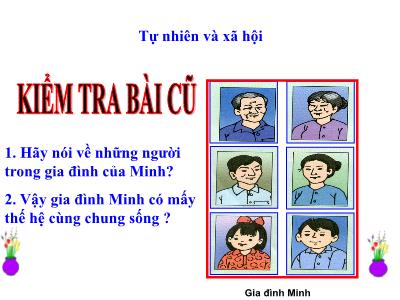 Bài giảng Tự nhiên & xã hội 3 - Tiết 20: Họ nội, họ ngoại