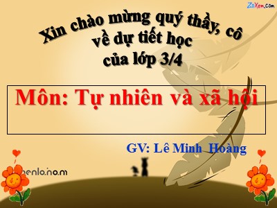 Bài giảng Tự nhiên & xã hội 3 - Vệ sinh môi trường (tiếp theo) - GV: Lê Minh Hoàng