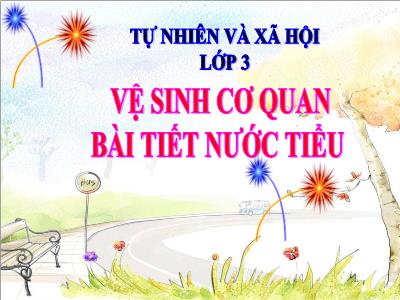 Bài giảng Tự nhiên & xã hội khối 3 - Vệ sinh cơ quan bài tiết nước tiểu