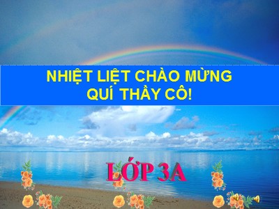 Bài giảng Tự nhiên & xã hội lớp 3A - Phòng cháy khi ở nhà