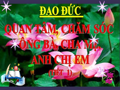 Bài giảng Đạo đức 3 - Quan tâm, chăm sóc ông bà, anh chị em (tiết 1)