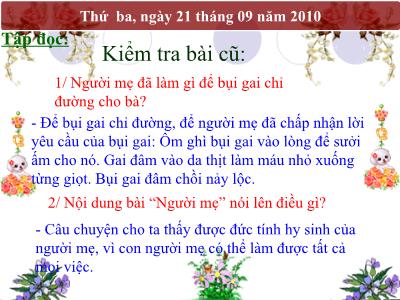 Bài giảng môn Tập đọc khối 3 - Ông ngoại