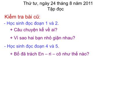 Bài giảng Tập đọc 3 - Cô giáo tí hon (SGK/17) - Theo Nguyễn Thi