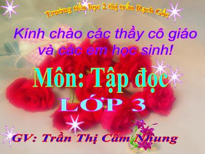 Bài giảng Tập đọc - Kể chuyện 3 - Chiếc áo len - GV: Trần Thị Cẩm Nhung