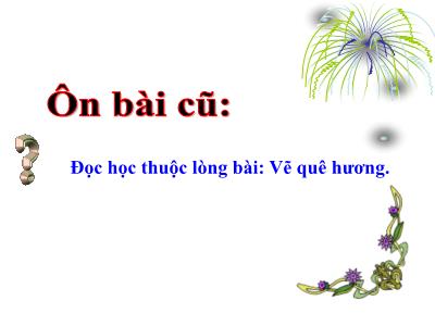 Bài giảng Tập đọc – Kể chuyện 3: Nắng phương Nam