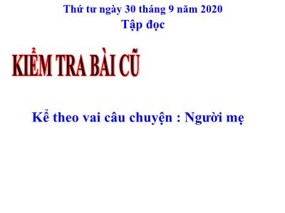 Bài giảng Tập đọc khối 3 - Ông ngoại