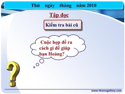 Bài giảng Tập đọc lớp 3 - Bài tập làm văn Theo Pi-vô-na-rô-va (Tiếng Việt 3, 1995)