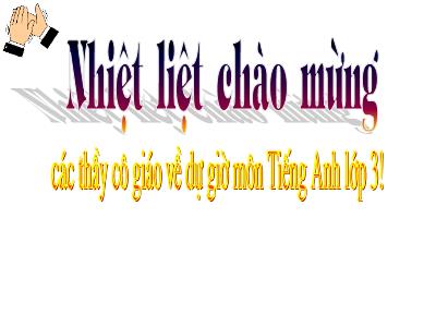 Bài giảng Tiếng Anh 3 - Period 40: Unit 12: This is my house - Lesson 2: part 1, 2, 3