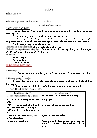 Giáo án Tổng hợp các môn Lớp 3 theo CV2345 - Tuần 1 (Bản hay)