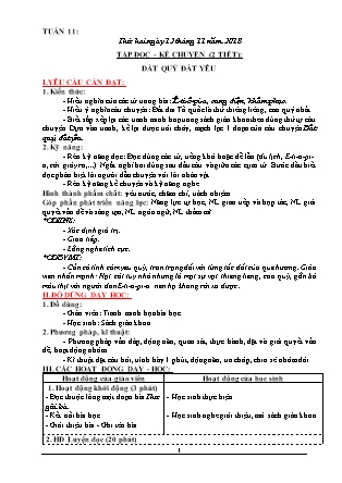 Giáo án Tổng hợp các môn Lớp 3 theo CV2345 - Tuần 11 - Năm học 2018-2019