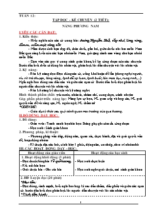 Giáo án Tổng hợp các môn Lớp 3 theo CV2345 - Tuần 12 - Năm học 2021-2022