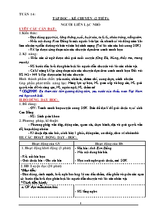 Giáo án Tổng hợp các môn Lớp 3 theo CV2345 - Tuần 14 - Năm học 2021-2022