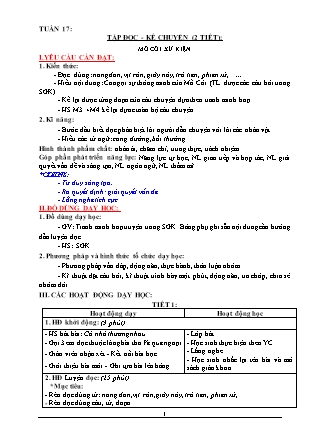 Giáo án Tổng hợp các môn Lớp 3 theo CV2345 - Tuần 17 - Năm học 2021-2022