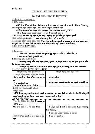 Giáo án Tổng hợp các môn Lớp 3 theo CV2345 - Tuần 27 - Năm học 2021-2022