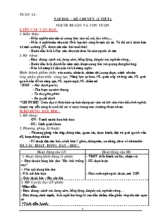 Giáo án Tổng hợp các môn Lớp 3 theo CV2345 - Tuần 32 - Năm học 2021-2022