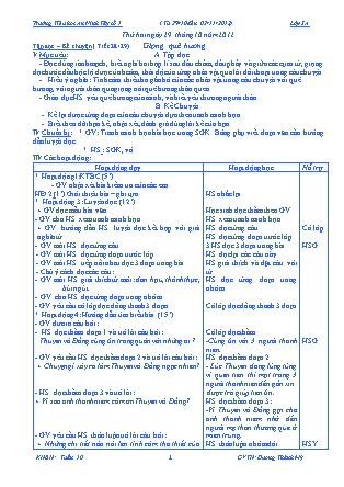 Giáo án Tổng hợp các môn Lớp 3 - Tuần 10 - Năm học 2012-2013 - Dương Thành Mỹ