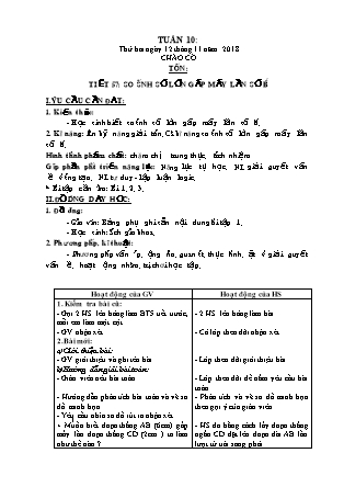 Giáo án Tổng hợp các môn Lớp 3 - Tuần 10 - Năm học 2018-2019