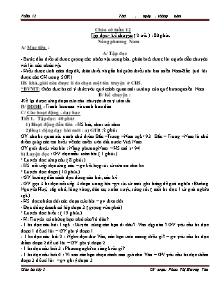 Giáo án Tổng hợp các môn Lớp 3 - Tuần 12 - Phan Thị Hương Thu